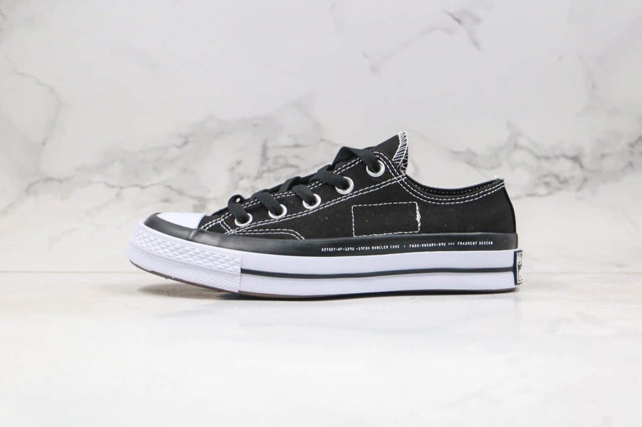 Fragment Design x Moncler x Converse Chuck 70 Black - Limited Edition Collaboration