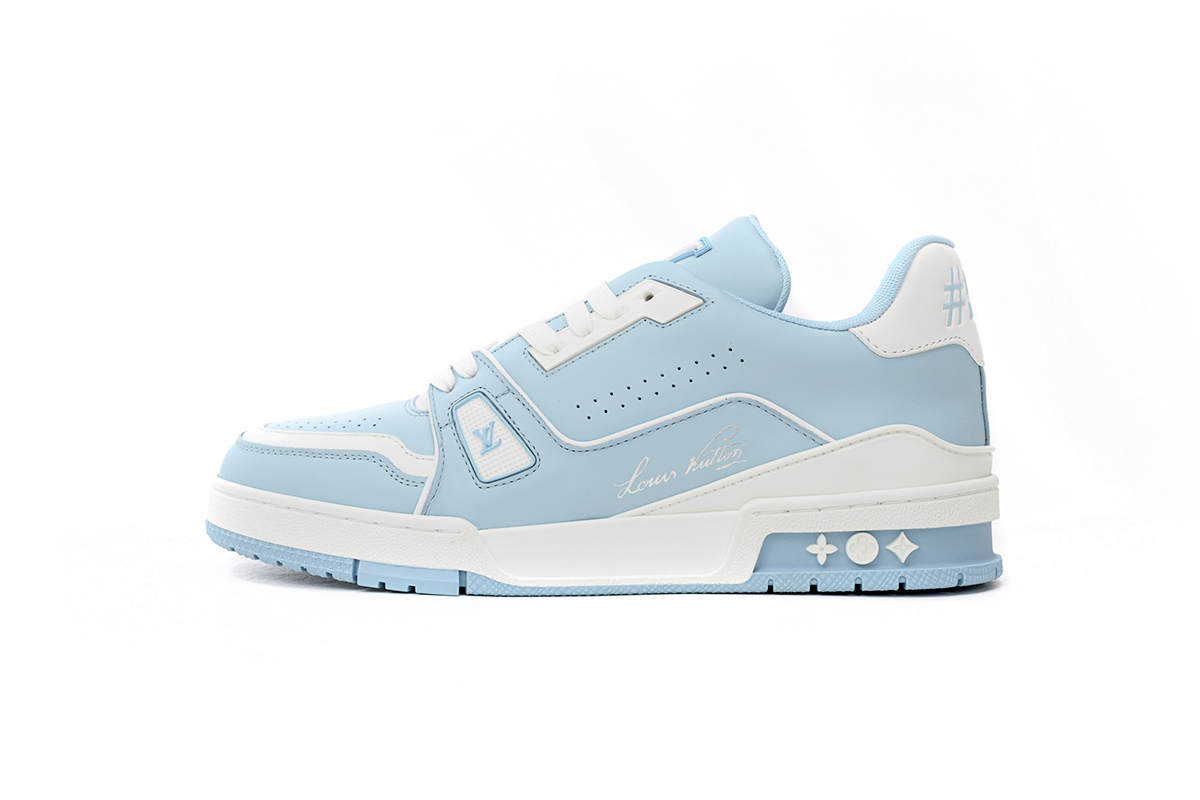 Louis Vuitton Trainer #54 Light Blue White 1AAHSJ | Stylish and Durable Footwear