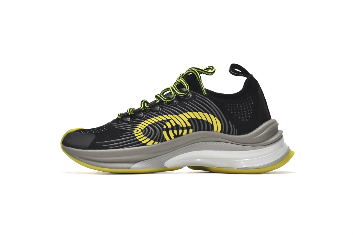 Gucci Run Sneakers Black Yellow - Shop Online for Men's Footwear