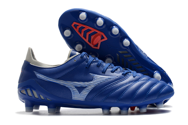 Mizuno Morelia Neo III Japan FG Reflex Blue White - Premium Football Cleats