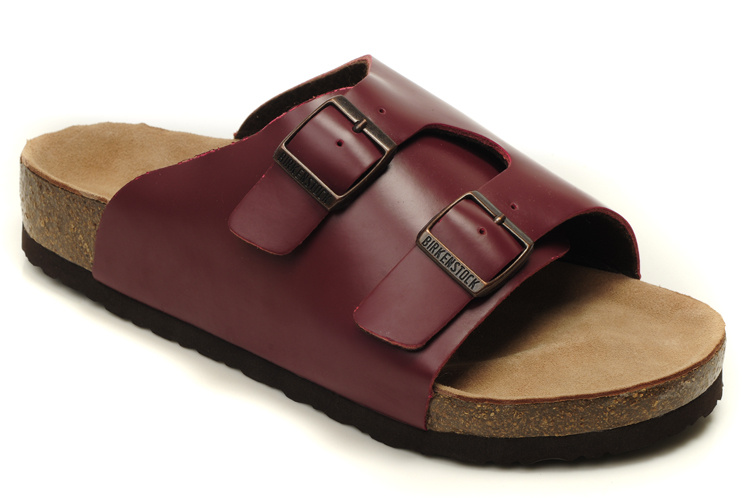 Birkenstock Zurich Wine Red Leather Sandals - Stylish and Comfortable Footwear