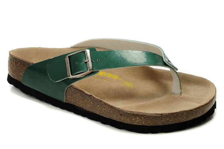 Birkenstock Birki Leather Sandals Green: Stylish and Comfortable Footwear