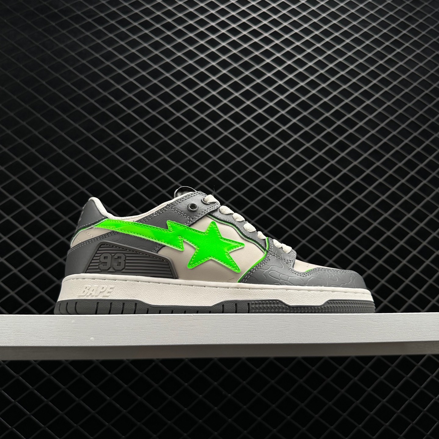 Buy A Bathing Ape Bape SK8 Sta Grey Green! High-quality streetwear sneakers