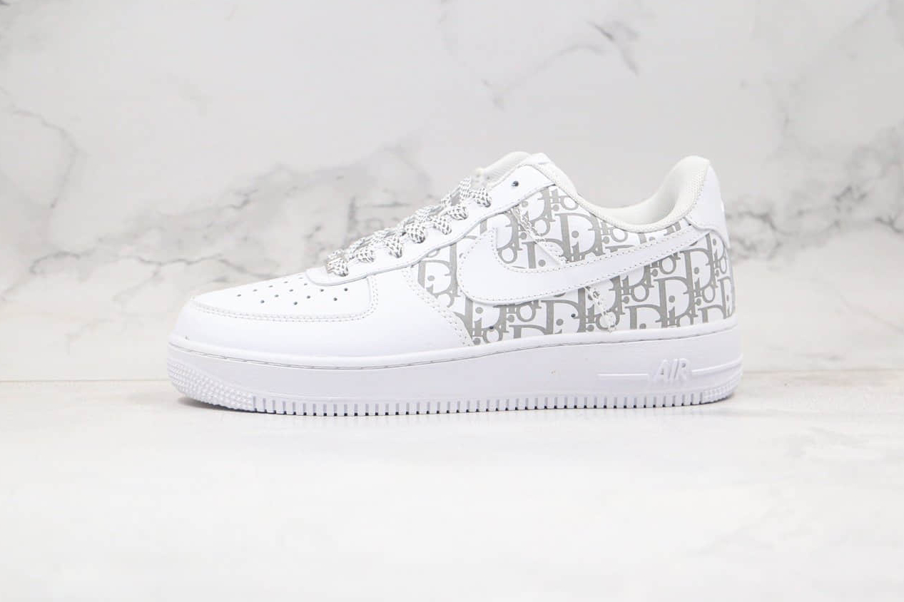Dior x Nike Air Force 1 Low White Grey Shoes DN8608-002 - Stylish and Trendy Collaboration
